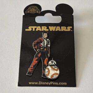 Disney Star Wars Poe Dameron and BB-8 official Disney Trading Pin